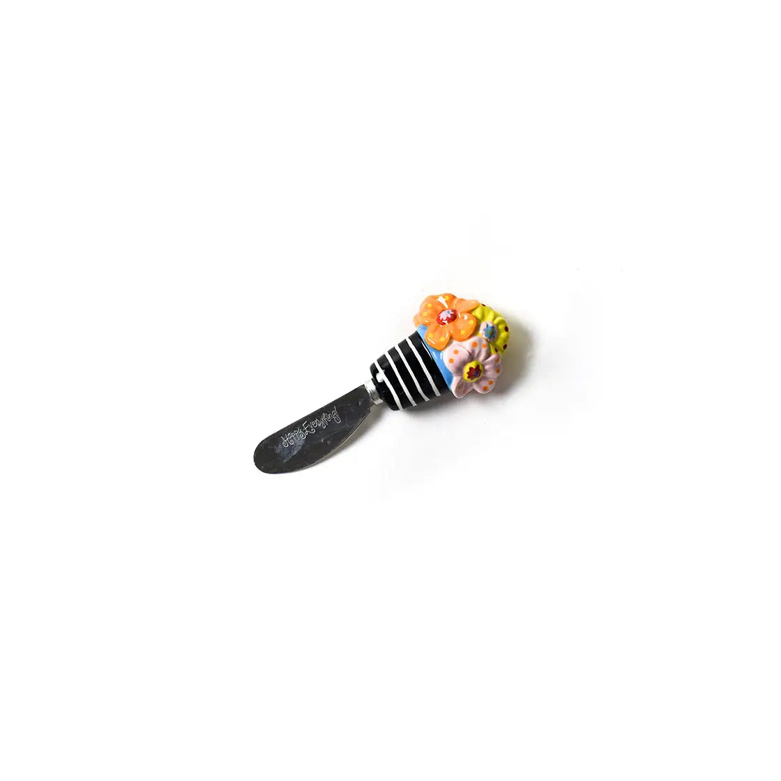 Flower Embellished Appetizer Spreader