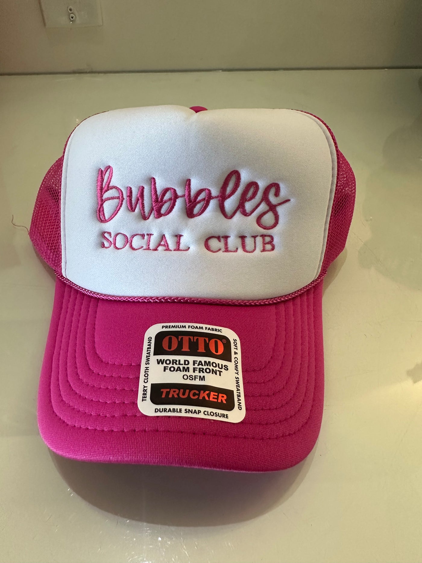 Bubbles Social Club Embroidered Trucker Hat