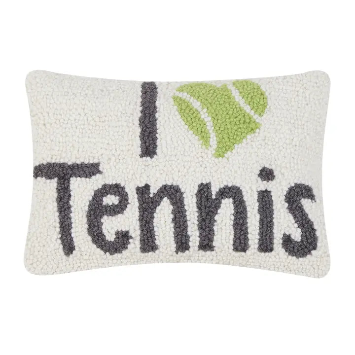 I Love Tennis Hook Pillow