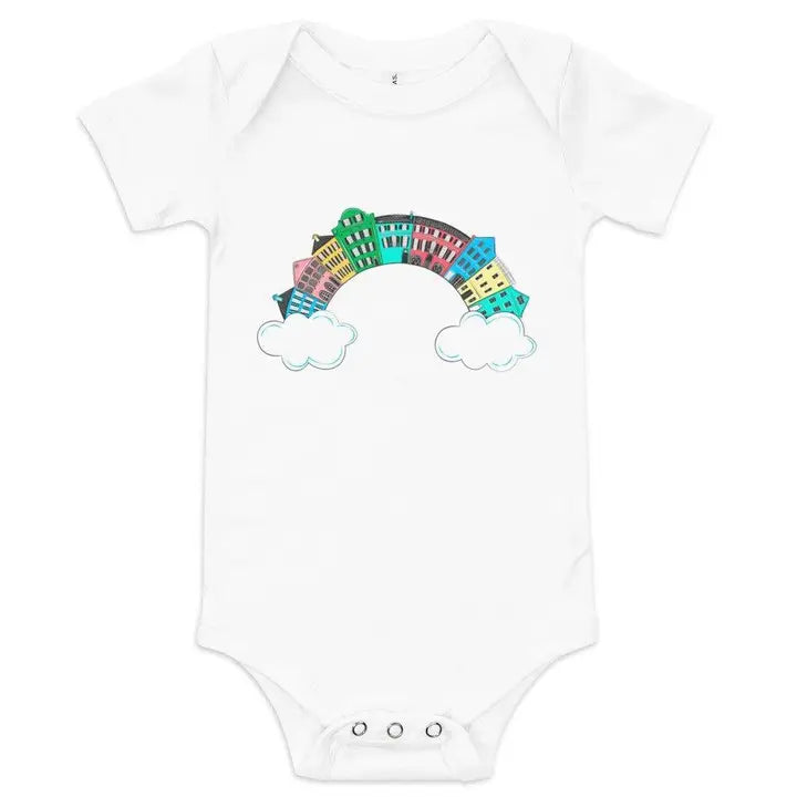 Charleston Rainbow Row Baby Onesie