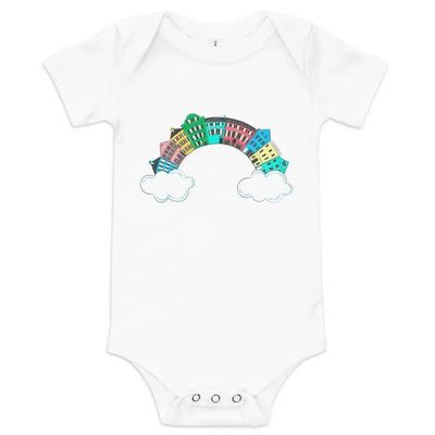 Charleston Rainbow Row Baby Onesie