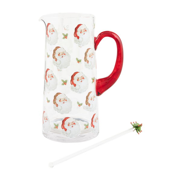 Charming Santa Pitcher Set