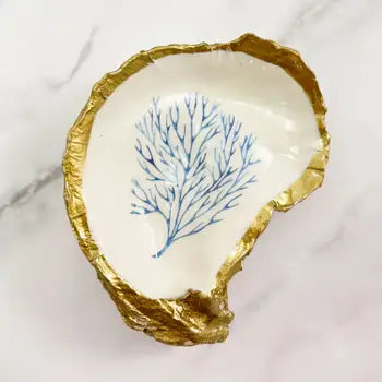 Grit and Grace Decoupage Oyster Ring Dish